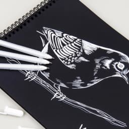 Sakura Gelly Roll Gel Pen White Color 0.5mm 0.8mm 1.0mm High Light Marke Pen Black Cardboard Art Painting Pen White Line Pens