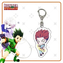 HunterxHunter Gon Freecss Cartoon Acrylic Keychains Killua Zoldyck Pendants Kurapika Keyring Hisoka Bag Tag Trendy Collection