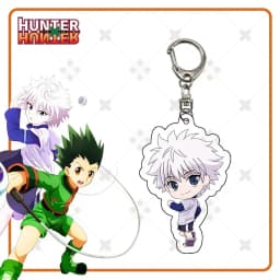 HunterxHunter Gon Freecss Cartoon Acrylic Keychains Killua Zoldyck Pendants Kurapika Keyring Hisoka Bag Tag Trendy Collection