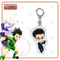 HunterxHunter Gon Freecss Cartoon Acrylic Keychains Killua Zoldyck Pendants Kurapika Keyring Hisoka Bag Tag Trendy Collection