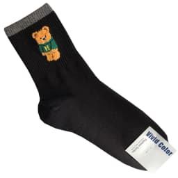 Good Quality Cartoon Elegant Lady Bear Women's Cute Socks Cotton Harajuku Style Woman Novelty Breathable Sox Christmas Gifts