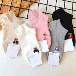 Good Quality Cartoon Elegant Lady Bear Women's Cute Socks Cotton Harajuku Style Woman Novelty Breathable Sox Christmas Gifts