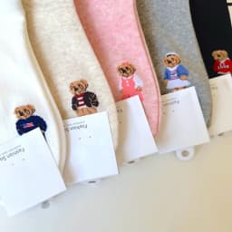 Good Quality Cartoon Elegant Lady Bear Women's Cute Socks Cotton Harajuku Style Woman Novelty Breathable Sox Christmas Gifts