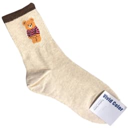 Good Quality Cartoon Elegant Lady Bear Women's Cute Socks Cotton Harajuku Style Woman Novelty Breathable Sox Christmas Gifts