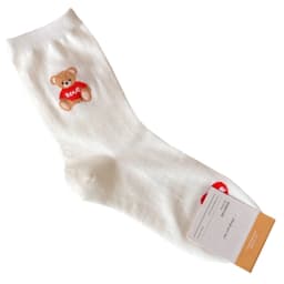 Good Quality Cartoon Elegant Lady Bear Women's Cute Socks Cotton Harajuku Style Woman Novelty Breathable Sox Christmas Gifts