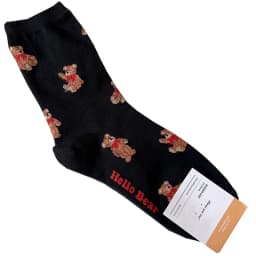 Good Quality Cartoon Elegant Lady Bear Women's Cute Socks Cotton Harajuku Style Woman Novelty Breathable Sox Christmas Gifts