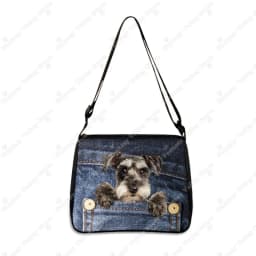 Funny Pocket Dog Shoulder Bags Pocket Pet Beagle Bulldog Dachshund Bichon Women Handbag Portable Storage Bag Messenger Bag Gift