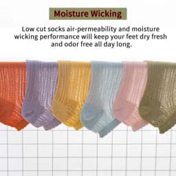 5 Pairs Women Cotton Short Socks Summer Thin Mesh Low Cut Soft Breathable Solid Color No Show High Quality Female Ankle Socks