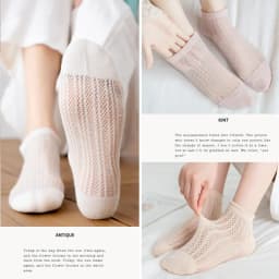 5 Pairs Women Cotton Short Socks Summer Thin Mesh Low Cut Soft Breathable Solid Color No Show High Quality Female Ankle Socks