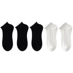 5 Pairs Women Cotton Short Socks Summer Thin Mesh Low Cut Soft Breathable Solid Color No Show High Quality Female Ankle Socks