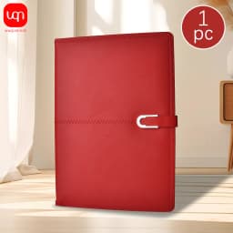 WQN-A6/B5 Leather Business Notebook, 3 Colors, 108 Pages, Diary Agenda, Organized Student Stationery