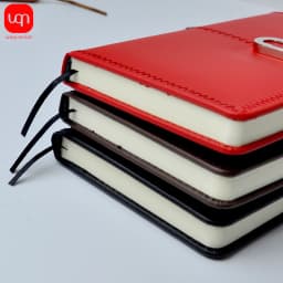 WQN-A6/B5 Leather Business Notebook, 3 Colors, 108 Pages, Diary Agenda, Organized Student Stationery