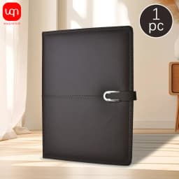 WQN-A6/B5 Leather Business Notebook, 3 Colors, 108 Pages, Diary Agenda, Organized Student Stationery
