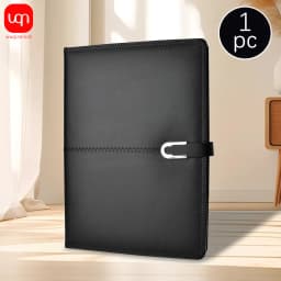 WQN-A6/B5 Leather Business Notebook, 3 Colors, 108 Pages, Diary Agenda, Organized Student Stationery