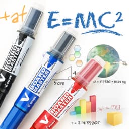 Pilot High Capacity Marking Pen Professional for White Board, Ultra-clean Erasing Water-based Replaceable Ink Idea Organizer Set