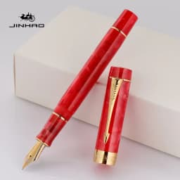 Jinhao 100 Fountain Pen Golden Arrow Clip Luxury Executive Pens M/F/EF Nib Writing ink Pens Stationery Office School Supplies