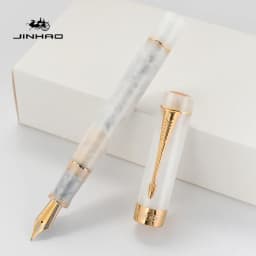 Jinhao 100 Fountain Pen Golden Arrow Clip Luxury Executive Pens M/F/EF Nib Writing ink Pens Stationery Office School Supplies