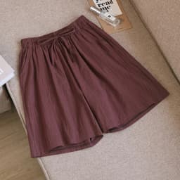 Women Summer Cool Solid Color Casual Pants Cotton Material Fashion Comfort Daily Loose High Waisted Pants