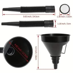 1 PC Multi Functional Flexible Funnel: Spill-Proof Oil Changing Tool with Wide Mouth & Handle Automobile