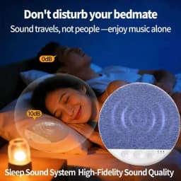 Mini Sleeping Bluetooth Speaker Nature Sound White Noise Soundbar Wireless MP3 Music Player Ultra Thin Timed Shutdown Audio Pla