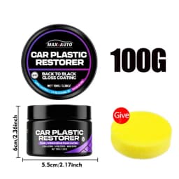 Car Plastic Restorer Back To Black Gloss Auto Interior Leather & Panel Renewal Wax Coating Agent Auto Polish And Repair Coating
