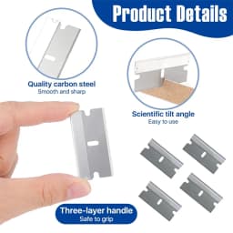 Replacement Scraper Blades Adhesive Scraper Cutter Car Sticker Remover Glass Paint Scraper Cleaning Tool for Removing Label Glue