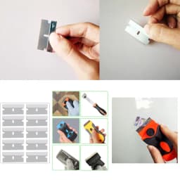Replacement Scraper Blades Adhesive Scraper Cutter Car Sticker Remover Glass Paint Scraper Cleaning Tool for Removing Label Glue