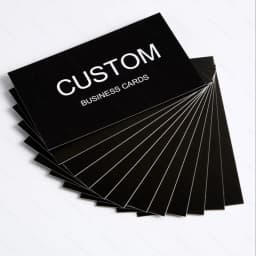 200/500/1000pcs Customizable Cards, Personalized Business Cards with Acrylic Storage Box, Matte Film Thank You Invitations
