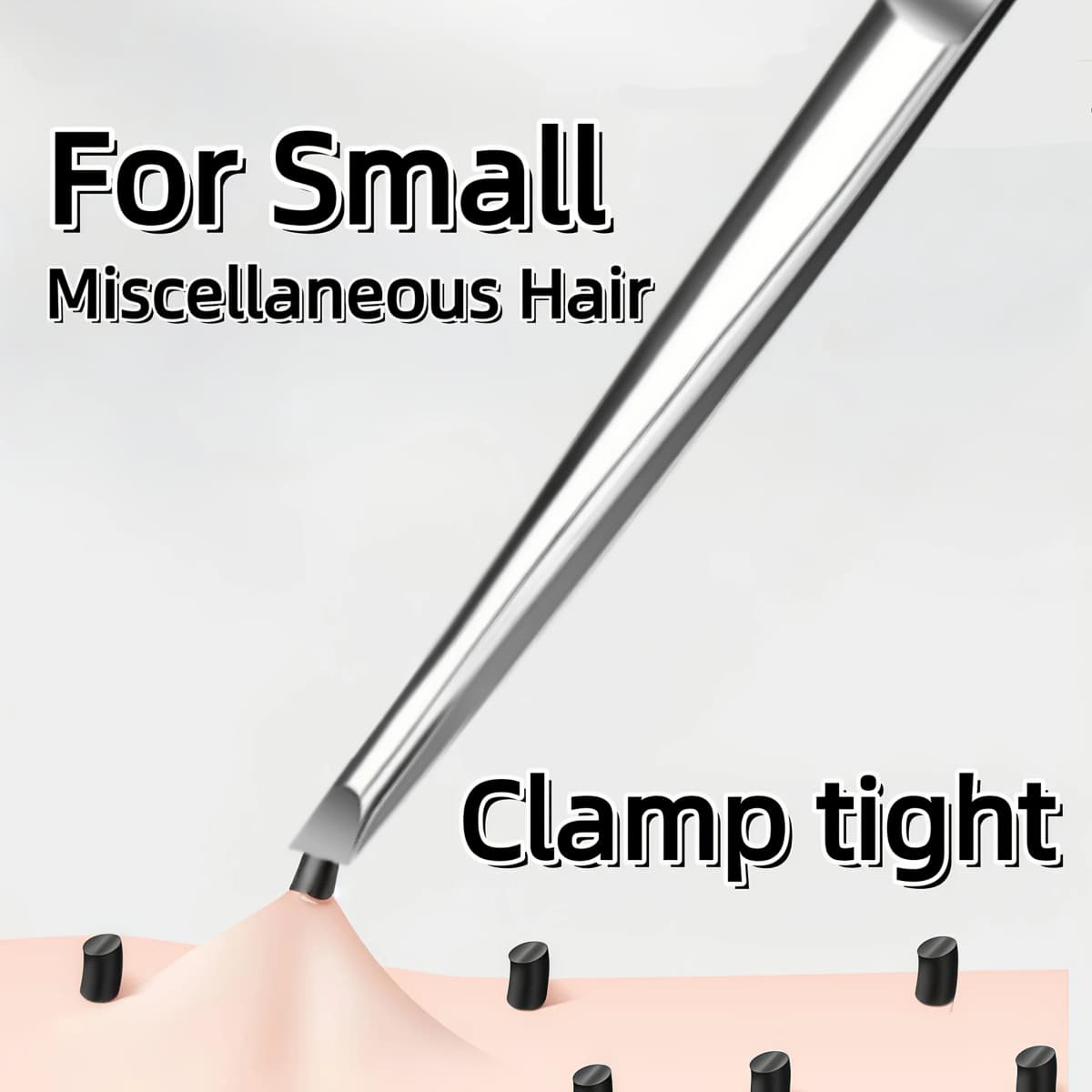 Stainless Steel Tweezers Tool Suitable for Eyebrow Eyelash Application Beard & Mustache Trimming False Eyebrow Applicator Gifts
