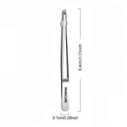Stainless Steel Tweezers Tool Suitable for Eyebrow Eyelash Application Beard & Mustache Trimming False Eyebrow Applicator Gifts