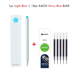 Kaco kawaii Rotary Gel Ink Pen FIRST Heart Cute Caneta 0.5MM Fine Point Smooth Writing Pens with 2 Refill Office School Supplies