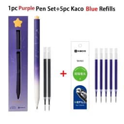 Kaco kawaii Rotary Gel Ink Pen FIRST Heart Cute Caneta 0.5MM Fine Point Smooth Writing Pens with 2 Refill Office School Supplies