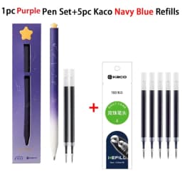 Kaco kawaii Rotary Gel Ink Pen FIRST Heart Cute Caneta 0.5MM Fine Point Smooth Writing Pens with 2 Refill Office School Supplies