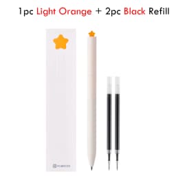 Kaco kawaii Rotary Gel Ink Pen FIRST Heart Cute Caneta 0.5MM Fine Point Smooth Writing Pens with 2 Refill Office School Supplies