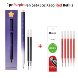 Kaco kawaii Rotary Gel Ink Pen FIRST Heart Cute Caneta 0.5MM Fine Point Smooth Writing Pens with 2 Refill Office School Supplies