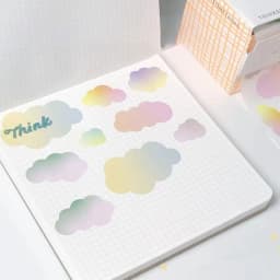 100PCS/Set Pull-out Memo Pad Creative Sticky Note Full Adhesive Labels Stickers DIY Scrapbook Sticker Student Tearable Notepad