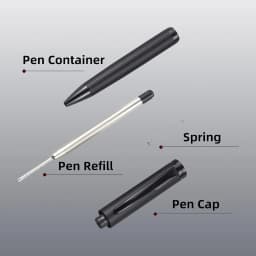 1 Set of Ballpoint Pen and Rollerball Pen with Two Replaceable Pen Refills and Gift Box, Suitable for Business, School, Journaling