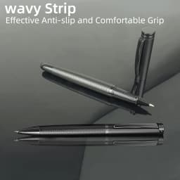 1 Set of Ballpoint Pen and Rollerball Pen with Two Replaceable Pen Refills and Gift Box, Suitable for Business, School, Journaling