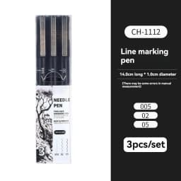 15/3 Size Fineliner Pens Black Micro Pigment Liner Pen Multiliner Drawing Pen for Artist Sketching Drawing Drafting Comic Design