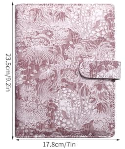 A5 A6 A7 Vintage Embossed Cover Money Budget Planner Binder DIY Binder Notebook Cover Diary Agenda Planner Paper Cover School