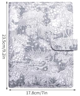 A5 A6 A7 Vintage Embossed Cover Money Budget Planner Binder DIY Binder Notebook Cover Diary Agenda Planner Paper Cover School