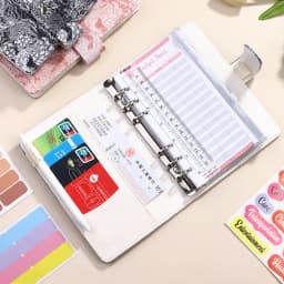 A5 A6 A7 Vintage Embossed Cover Money Budget Planner Binder DIY Binder Notebook Cover Diary Agenda Planner Paper Cover School