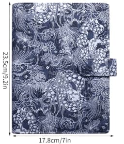 A5 A6 A7 Vintage Embossed Cover Money Budget Planner Binder DIY Binder Notebook Cover Diary Agenda Planner Paper Cover School