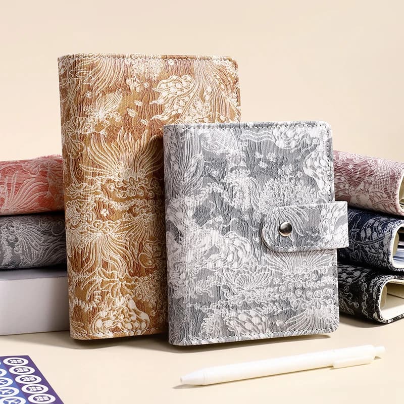 A5 A6 A7 Vintage Embossed Cover Money Budget Planner Binder DIY Binder Notebook Cover Diary Agenda Planner Paper Cover School