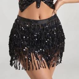 Stage Performance Belly Dance Layer Sequins Tassel Chain Belts Skirt Wrap Club Indian Latin Hula Dancer Beach Hip Waist Scarf