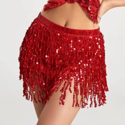 Stage Performance Belly Dance Layer Sequins Tassel Chain Belts Skirt Wrap Club Indian Latin Hula Dancer Beach Hip Waist Scarf