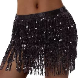 Stage Performance Belly Dance Layer Sequins Tassel Chain Belts Skirt Wrap Club Indian Latin Hula Dancer Beach Hip Waist Scarf