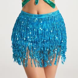 Stage Performance Belly Dance Layer Sequins Tassel Chain Belts Skirt Wrap Club Indian Latin Hula Dancer Beach Hip Waist Scarf