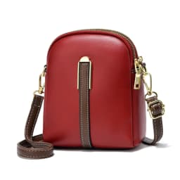 Lightweight Mini Crossbody Shoulder Phone Bag Retro All-match Vertical Cellphone Bag Women Crossbody Leather Shoulder Bags
