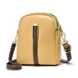 Lightweight Mini Crossbody Shoulder Phone Bag Retro All-match Vertical Cellphone Bag Women Crossbody Leather Shoulder Bags